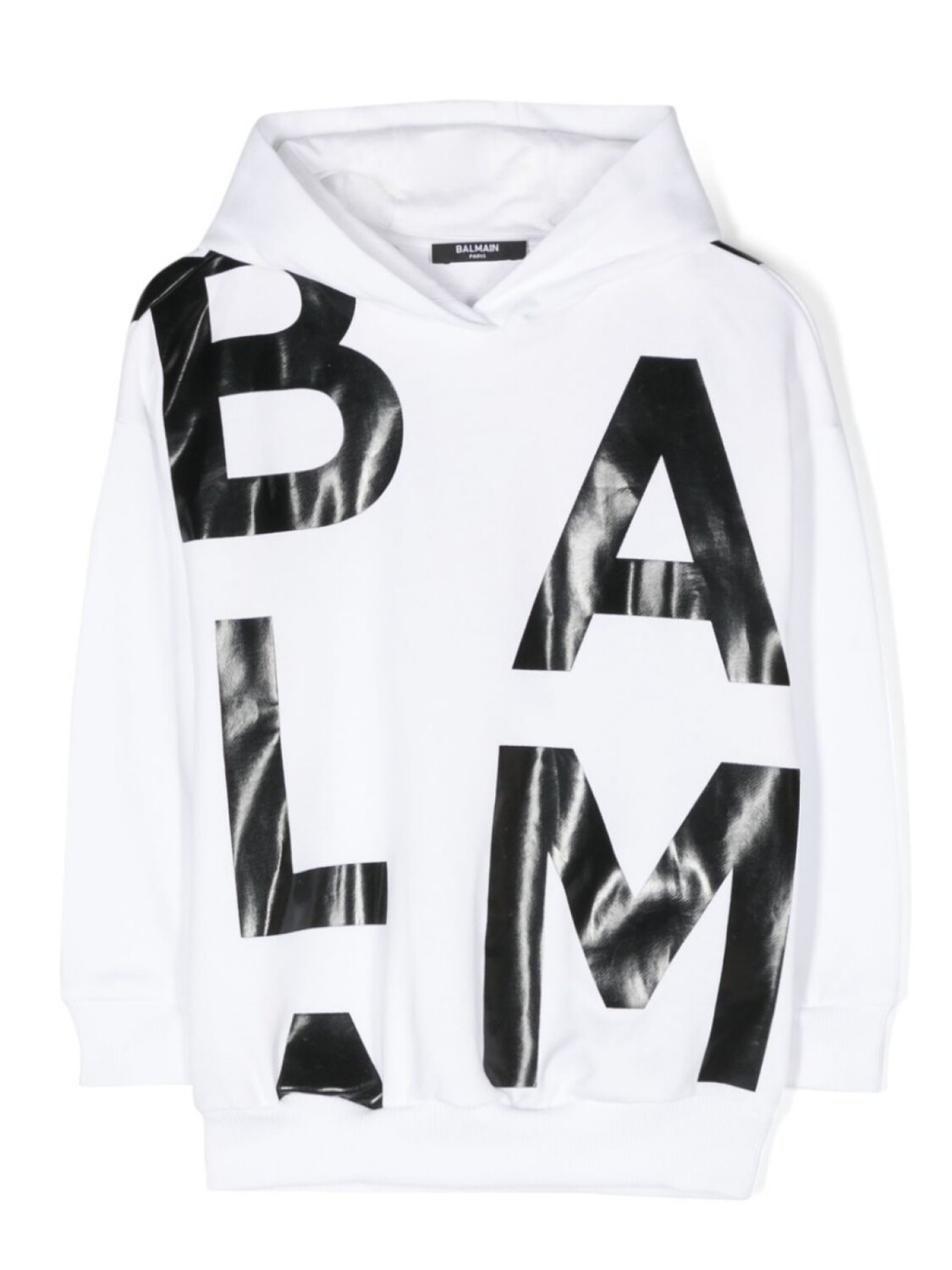 

Balmain Kids худи с логотипом, белый