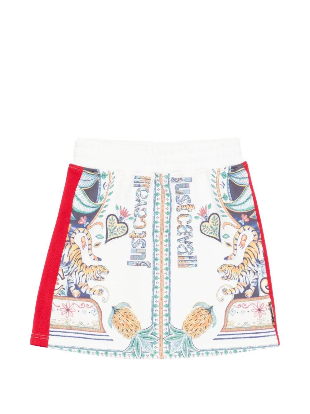 

Юбка с тигровым принтом Just Cavalli, белый