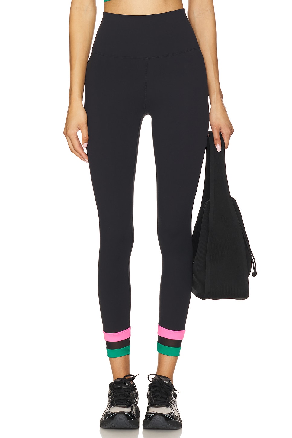 

Леггинсы Asher 7/8 Beach Riot, forest lagoon colorblock
