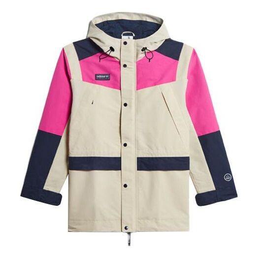 

Куртка adidas originals Colorblock hooded track Jacket Creamy White, белый