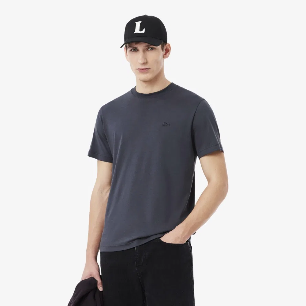 Мужская футболка Lacoste Paris Pack интерлок, темно-серый