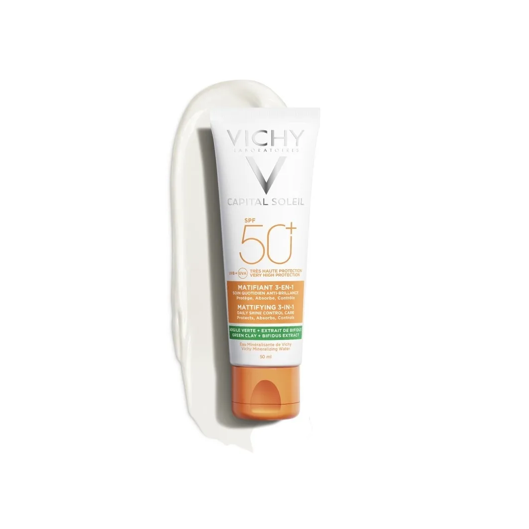 Солнцезащитный крем для контроля жирности кожи, SPF 50+ Vichy, 50 мл — фото 2