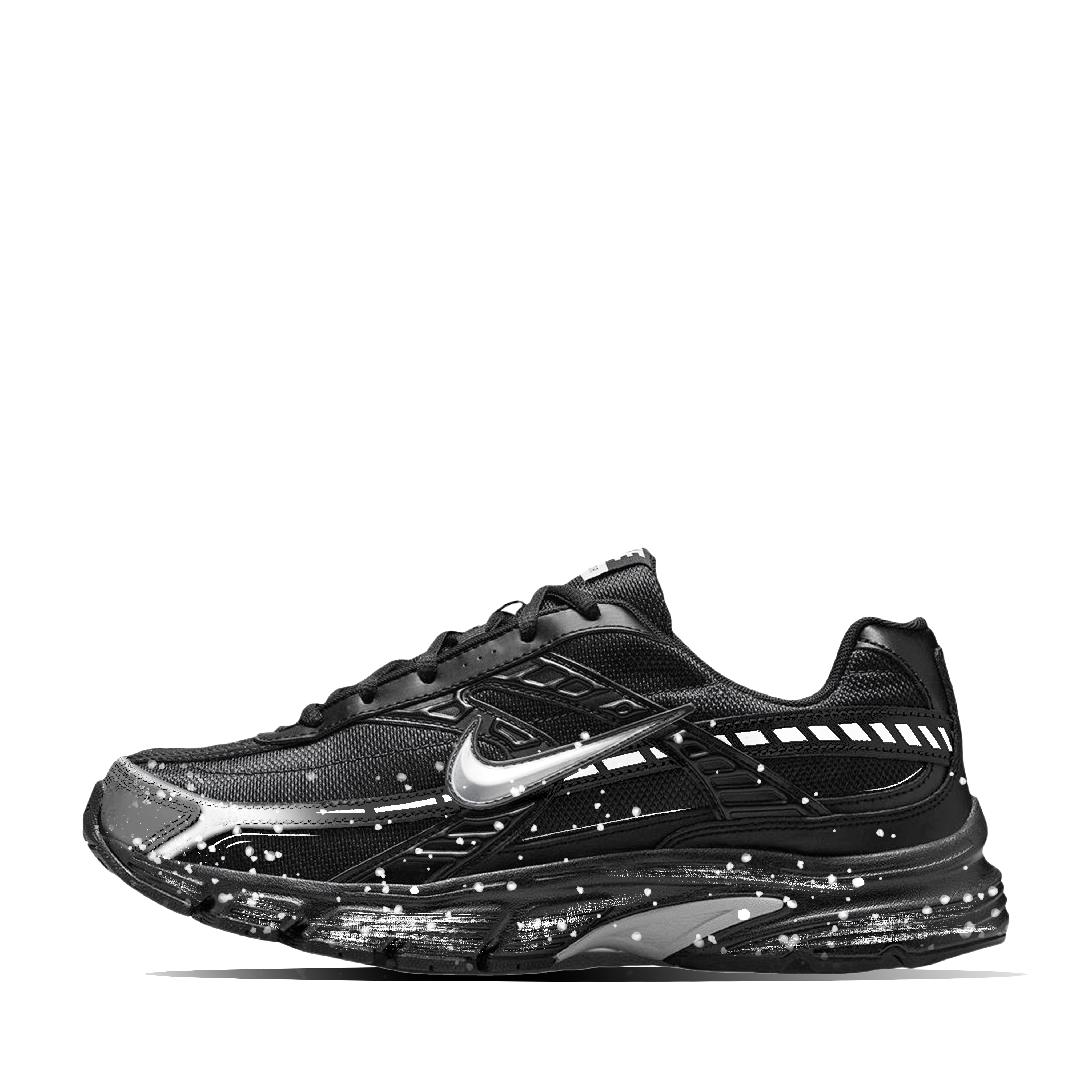 

Nike Кроссовки Initiator с амортизацией, износостойкие, низкие, для бега по городу, мужские, черно-белые