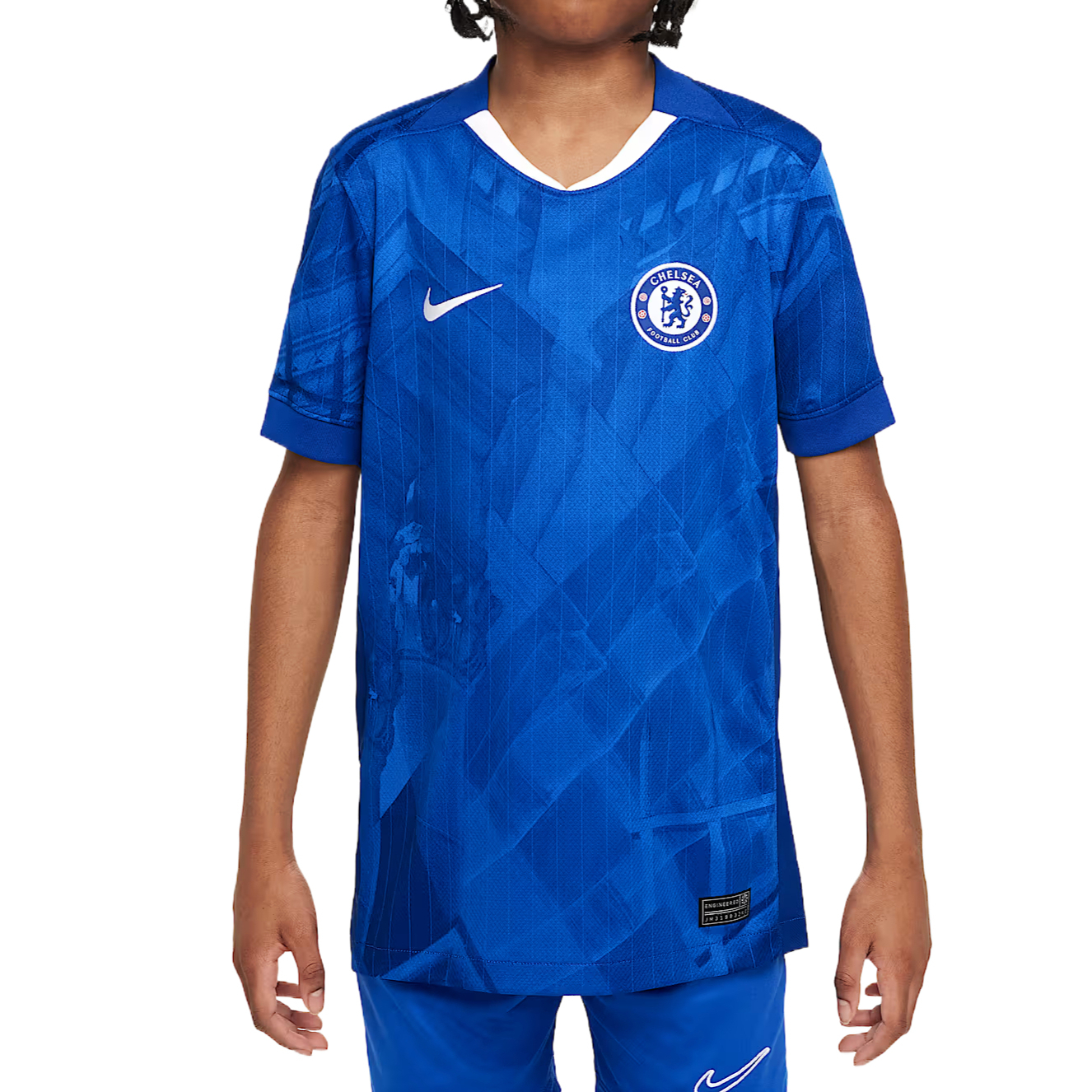 Футболка dri fit ss25 для детей 3-7 лет Nike, синий/белый/красный/мультиколор — фото 3