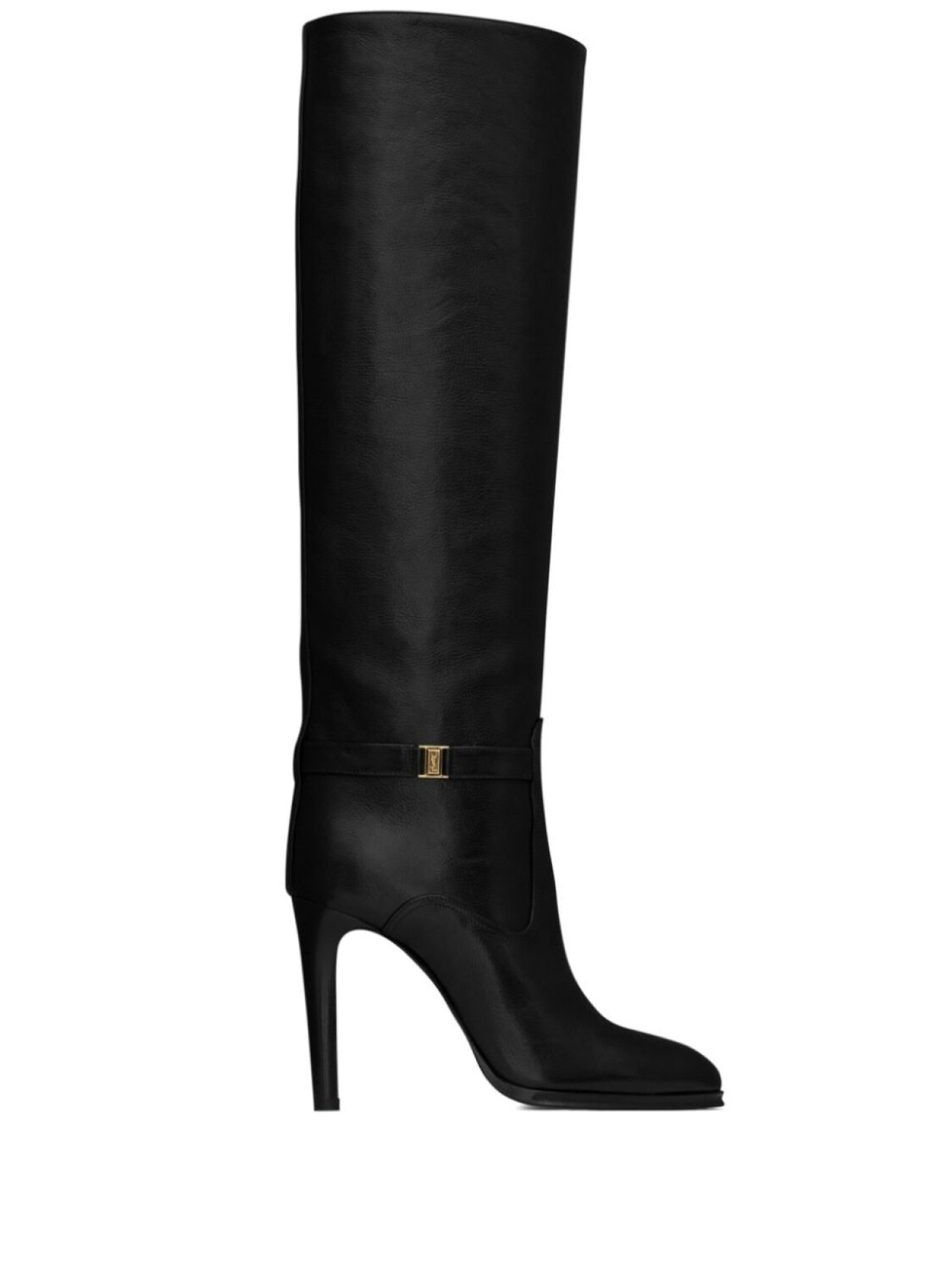 

Saint Laurent сапоги Linda 100 с заостренным носком, черный