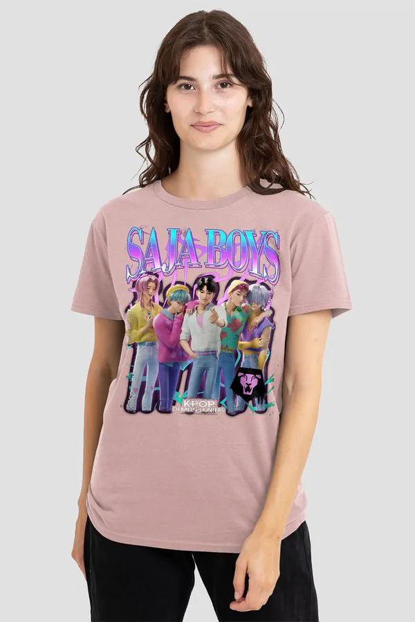 

Футболка с принтом saja для мальчиков Netflix, Pink, Розовый, Футболка с принтом saja для мальчиков Netflix, Pink