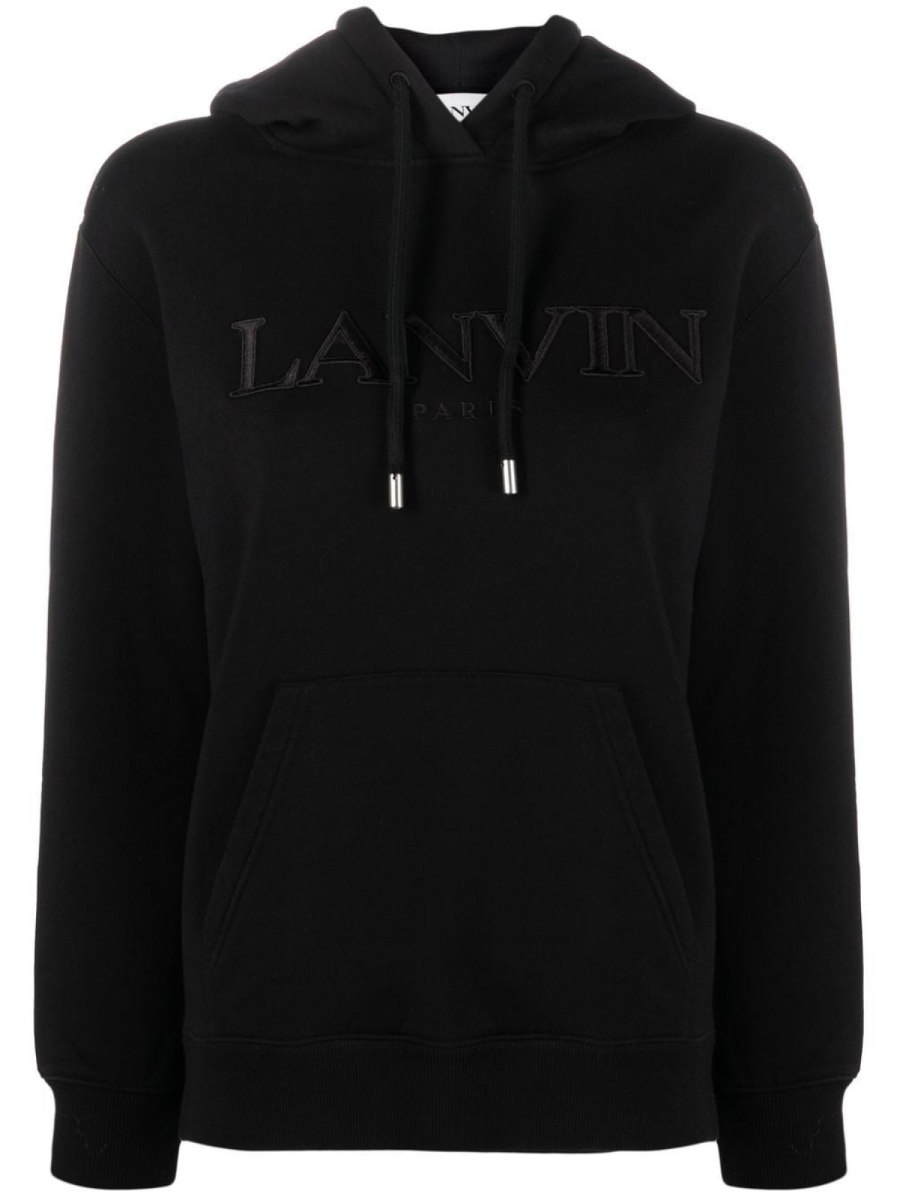 

Lanvin худи с кулиской и логотипом, черный