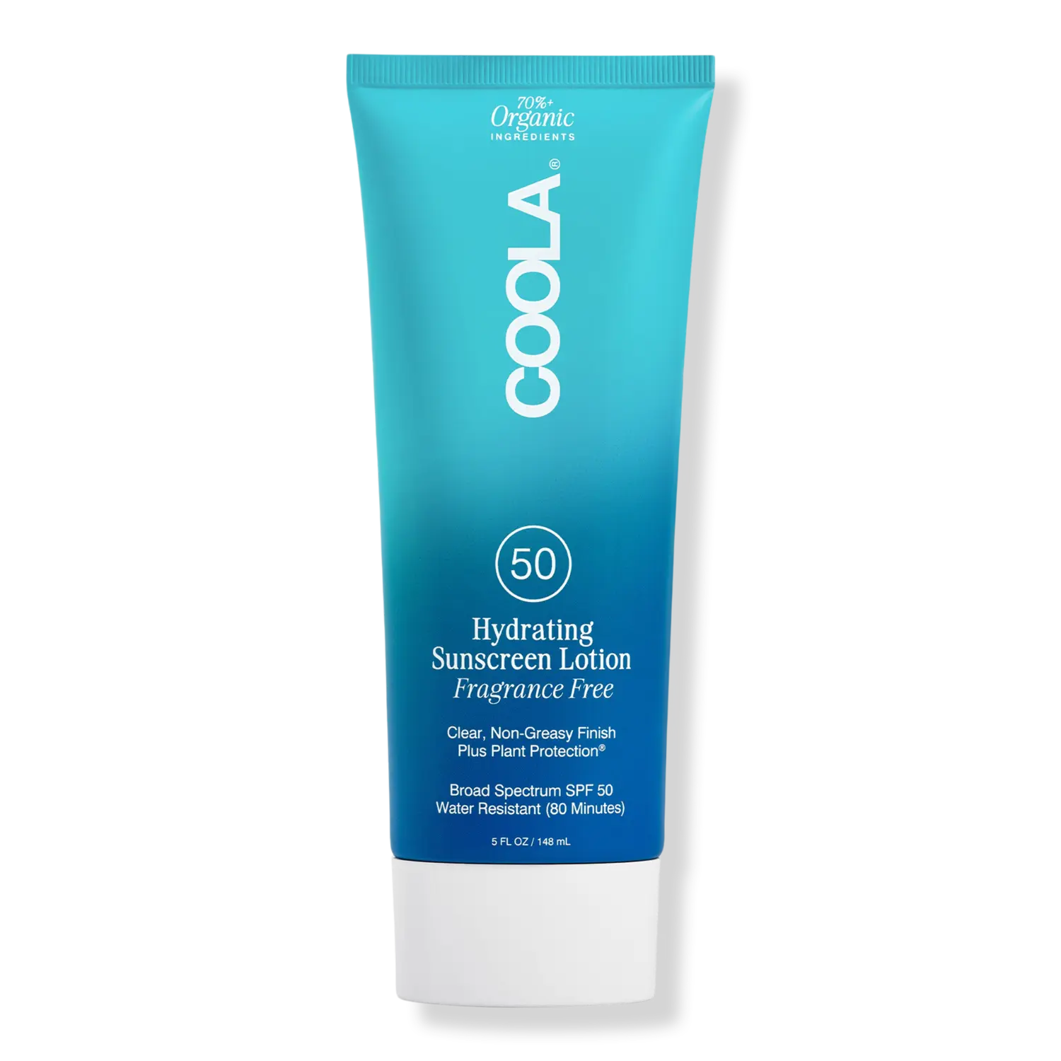 

Классический органический солнцезащитный лосьон для тела SPF 50, без отдушек. COOLA