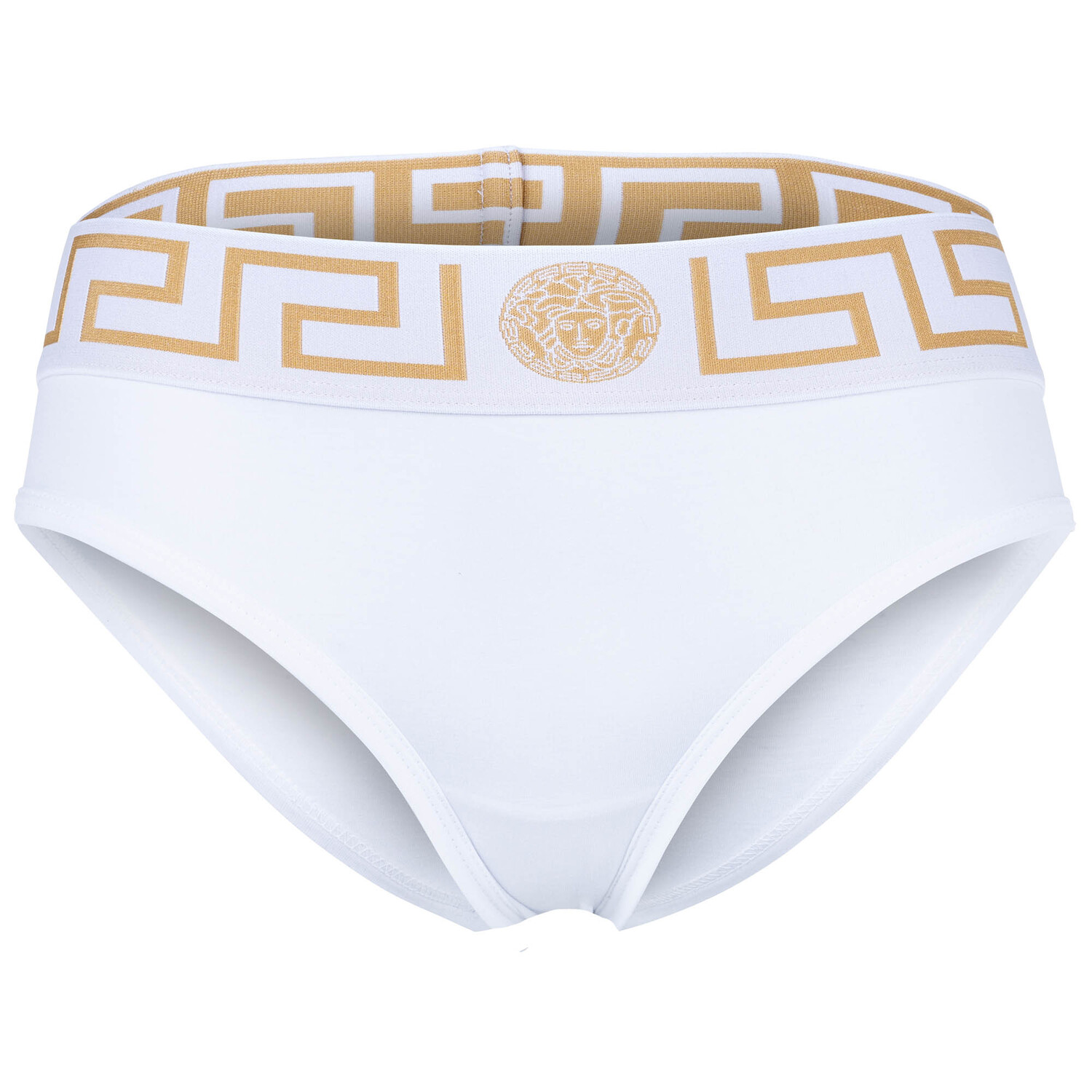 

Бразильские трусы топика Versace, белый
