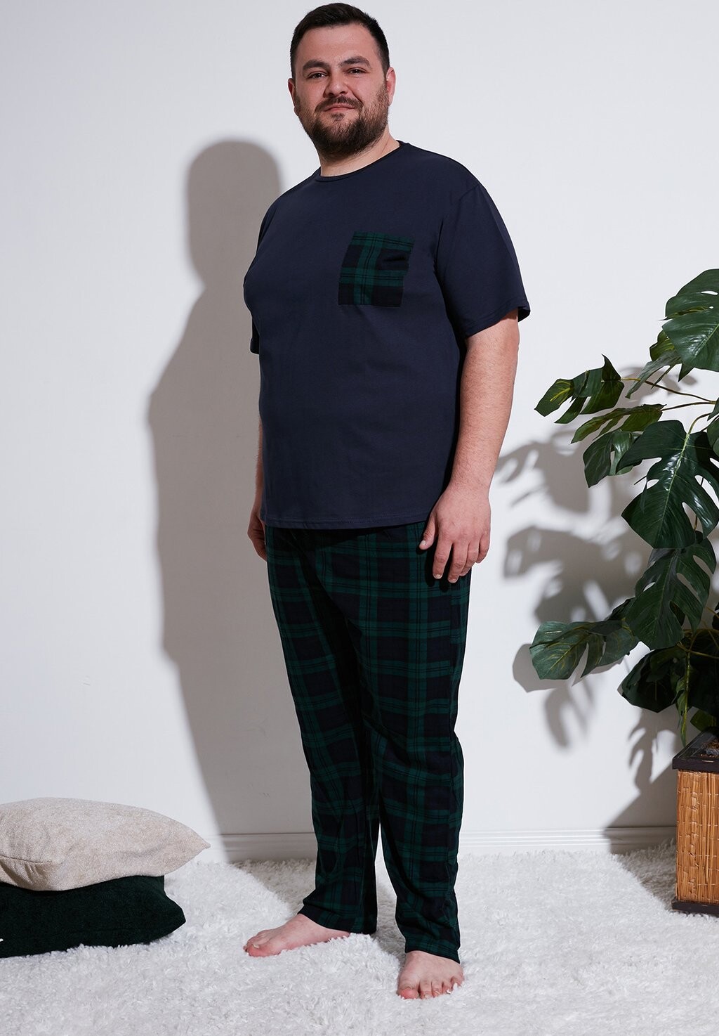 

Пижамный комплект PLUS SIZE Buratti, темно-синий