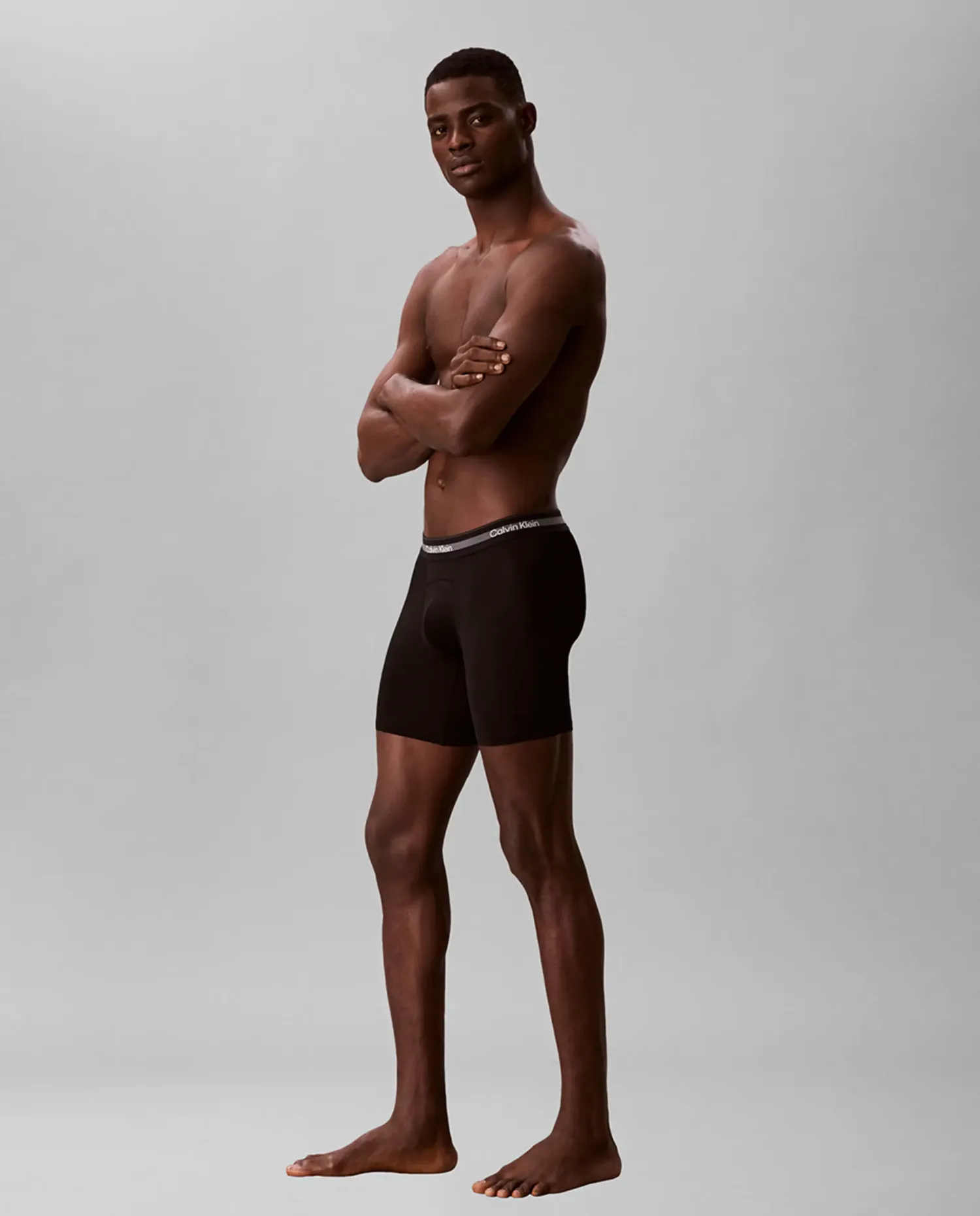 Упаковка из 3 спортивных боксеров сверхдлинных Calvin Klein, черный — фото 3