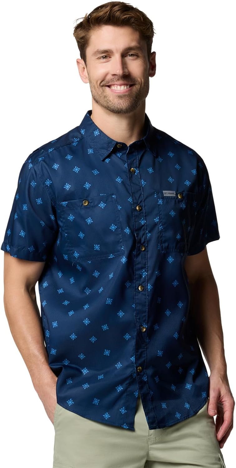 

Columbia мужская рубашка с принтом Utilizer, Coll Navy Sundot Tonal