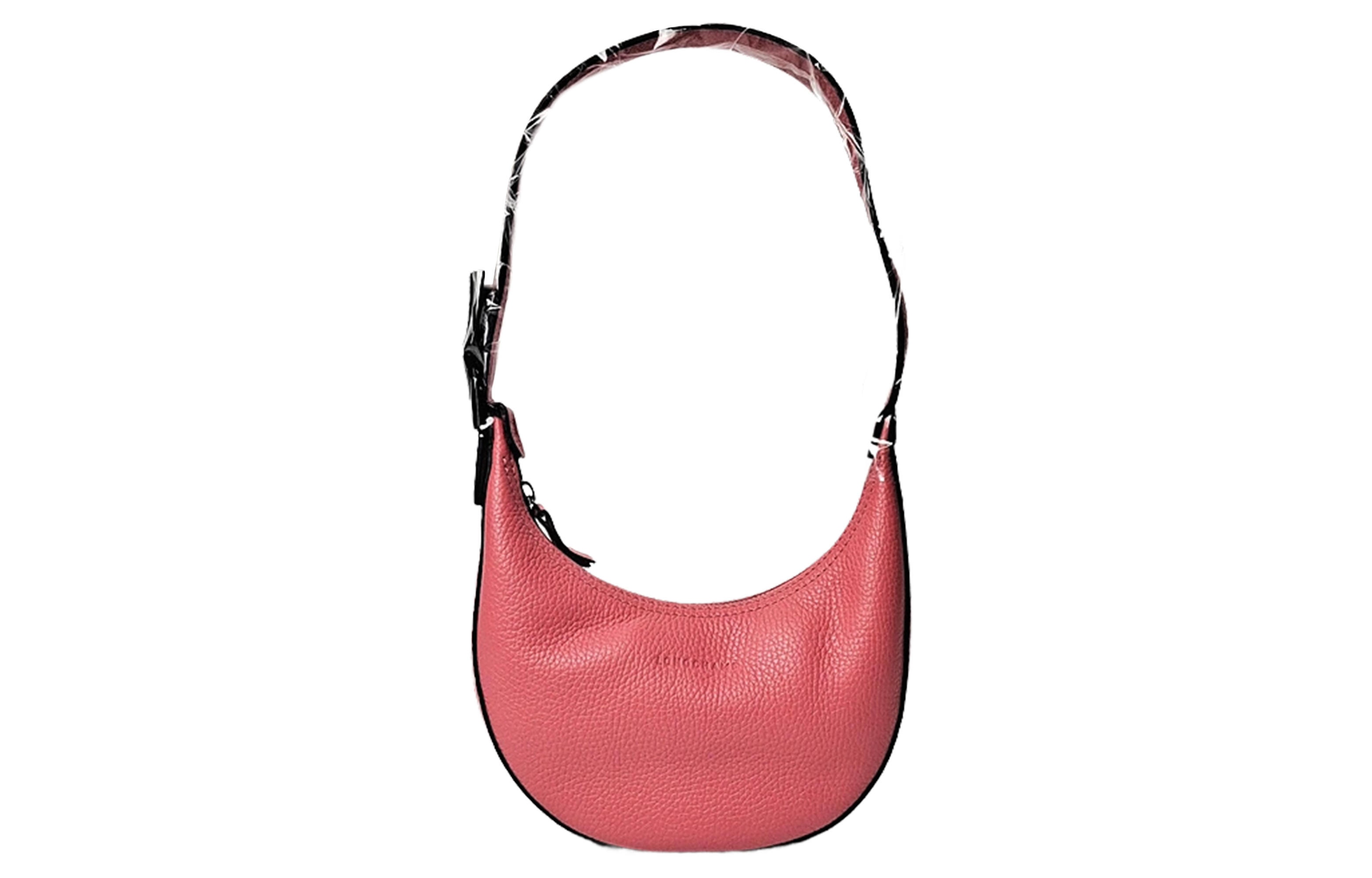 

Roseau Essential Кожаная Сумка-Полумесяц Через Плечо Женская Гранатовая Красная LONGCHAMP