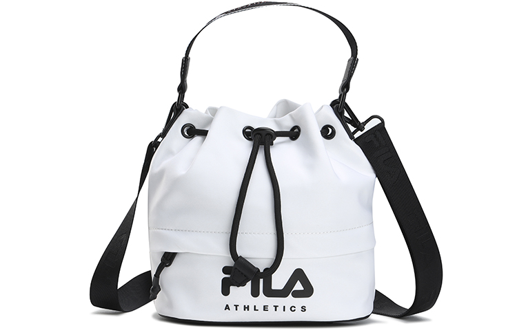 

FILA Спортивные сумки-ведра из ткани, сумка через плечо, женская сумка, цвет нефритовый белый