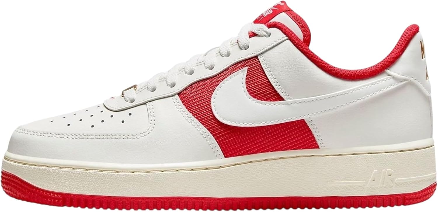 

Кроссовки Nike Unisex Air Force 1 07, Sail/University Red/Coconut Milk/Sail