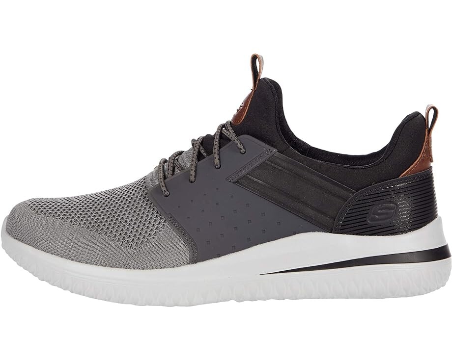 Кроссовки SKECHERS Delson 3.0 - Cicada, цвет Gray/Black — фото 4