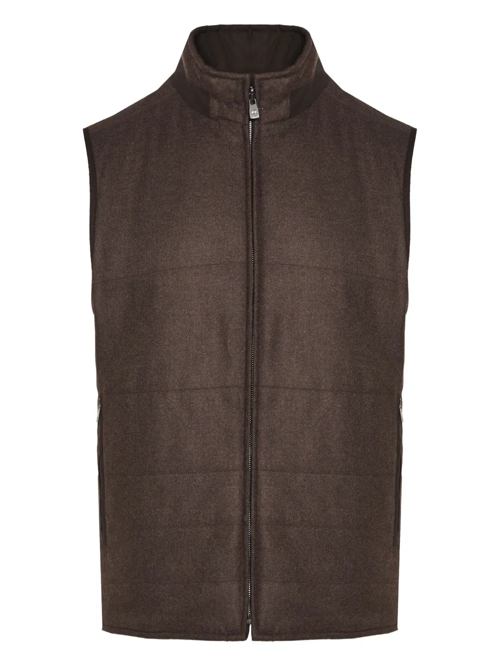 

Стеганая куртка на молнии Corneliani, коричневый