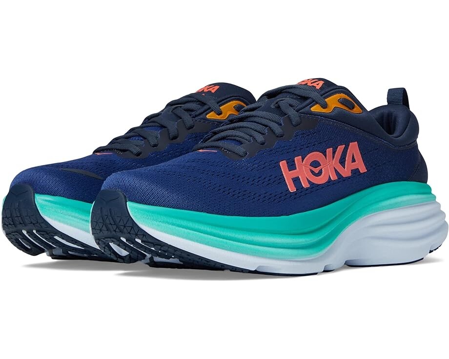 

Кроссовки Hoka Bondi 8, цвет Outer Space/Bellwether Blue