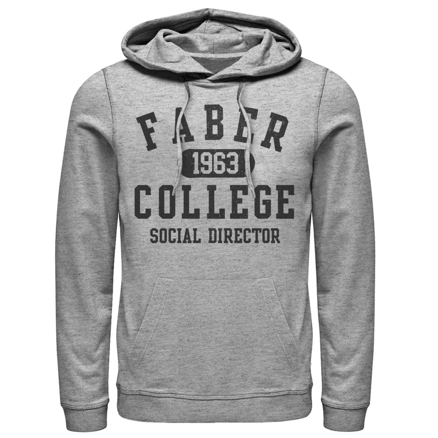 

Мужская толстовка с капюшоном для социального директора Faber College Animal House Faber College Licensed Character