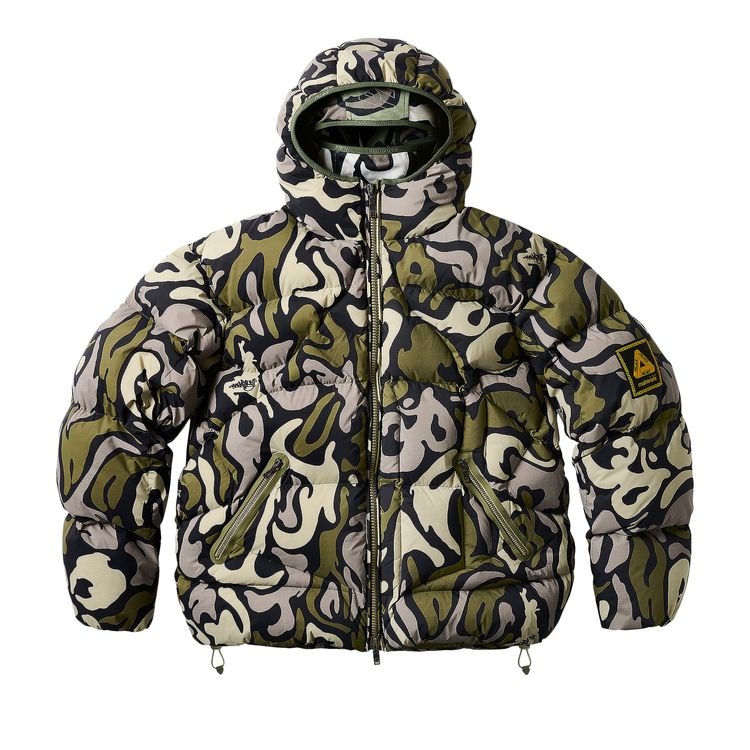 

Куртка Palace x Maharishi Temple Puffa Jacket 'DPM Kor Om', разноцветный