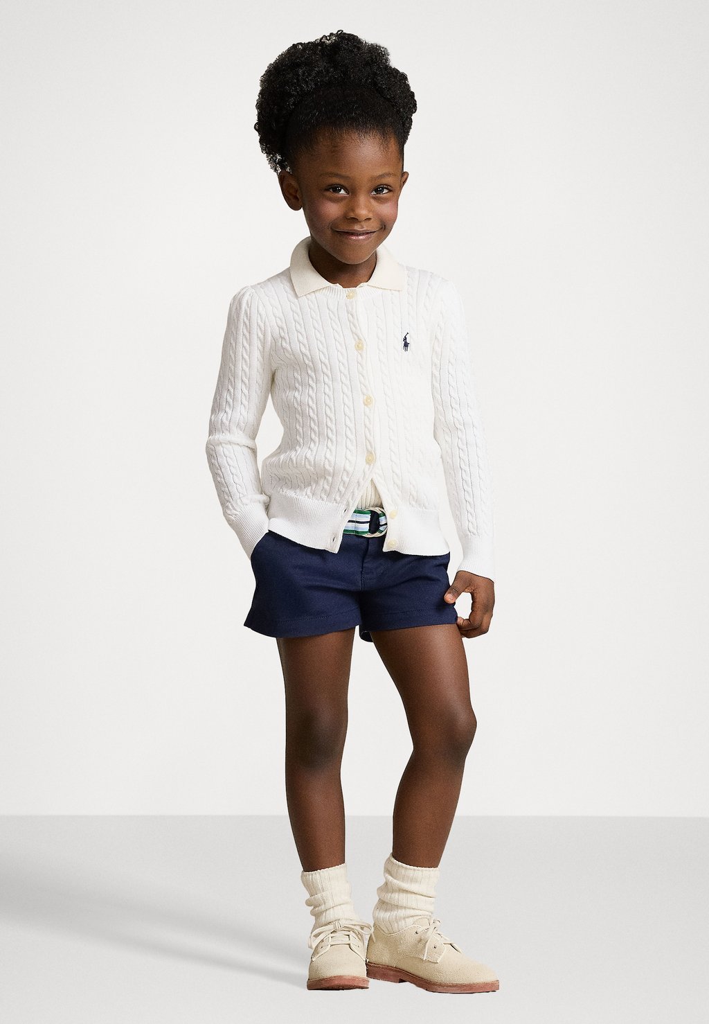 

Кардиган MINI CABLE COTTON CARDIGAN Polo Ralph Lauren, белый