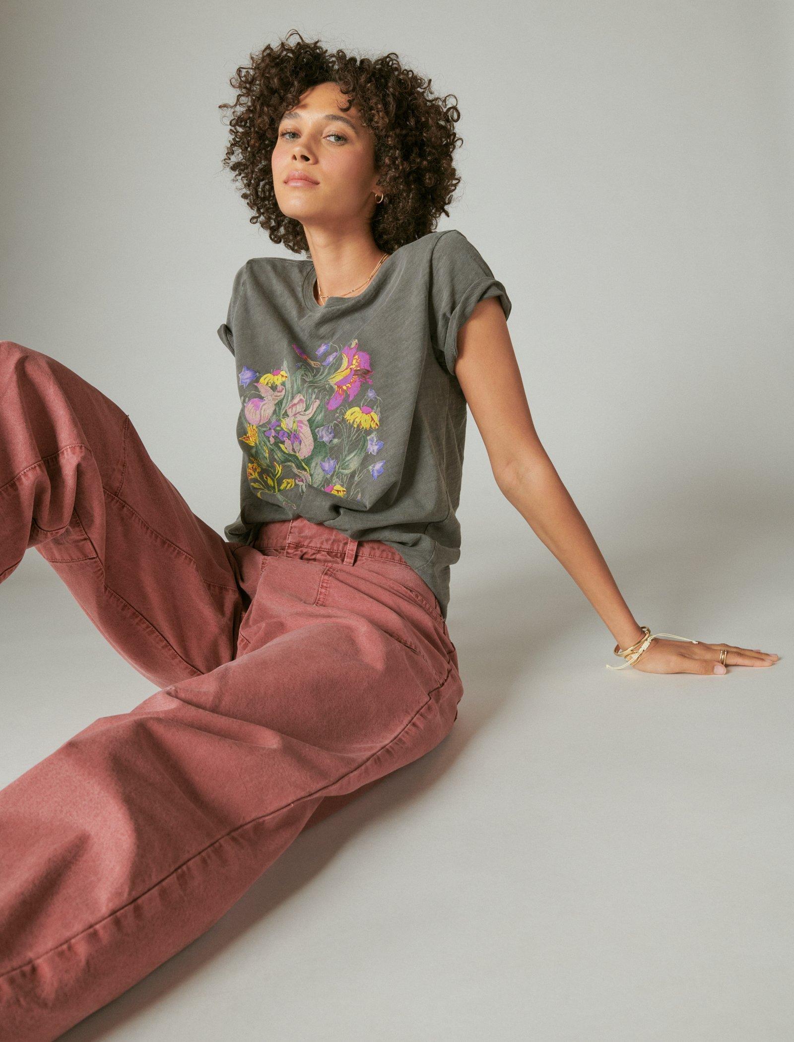 

Футболка женская Lucky Brand, фиолетовый