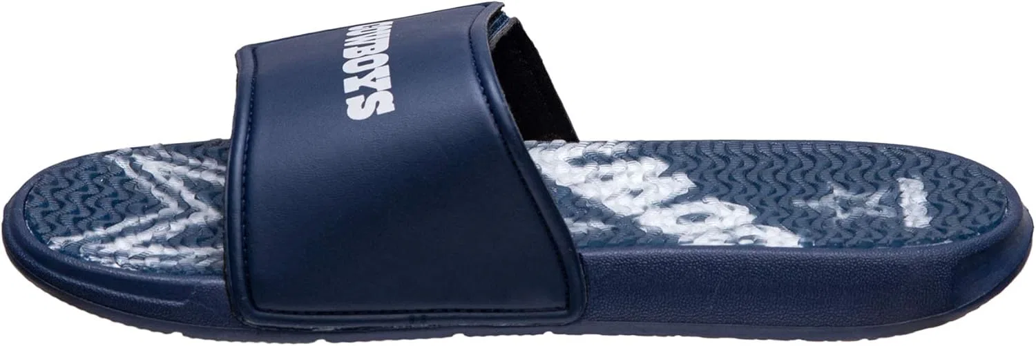Мужские спортивные тапочки FOCO Legacy Velcro Sport Slide New York Giants Legacy Sport с застежкой-липучкой - размер Large, Wordmark — фото 3