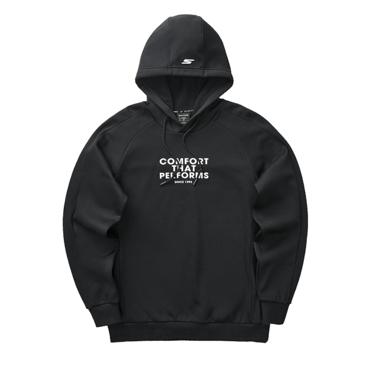 

Удобный спортивный свитшот мужской Skechers, carbon черный-0018