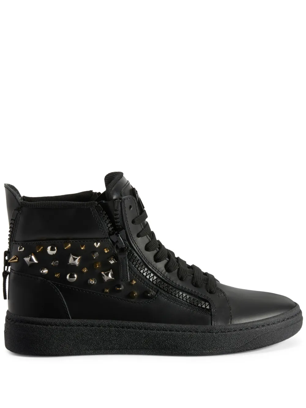 Кроссовки GZ 94 с заклепками Giuseppe Zanotti, черный