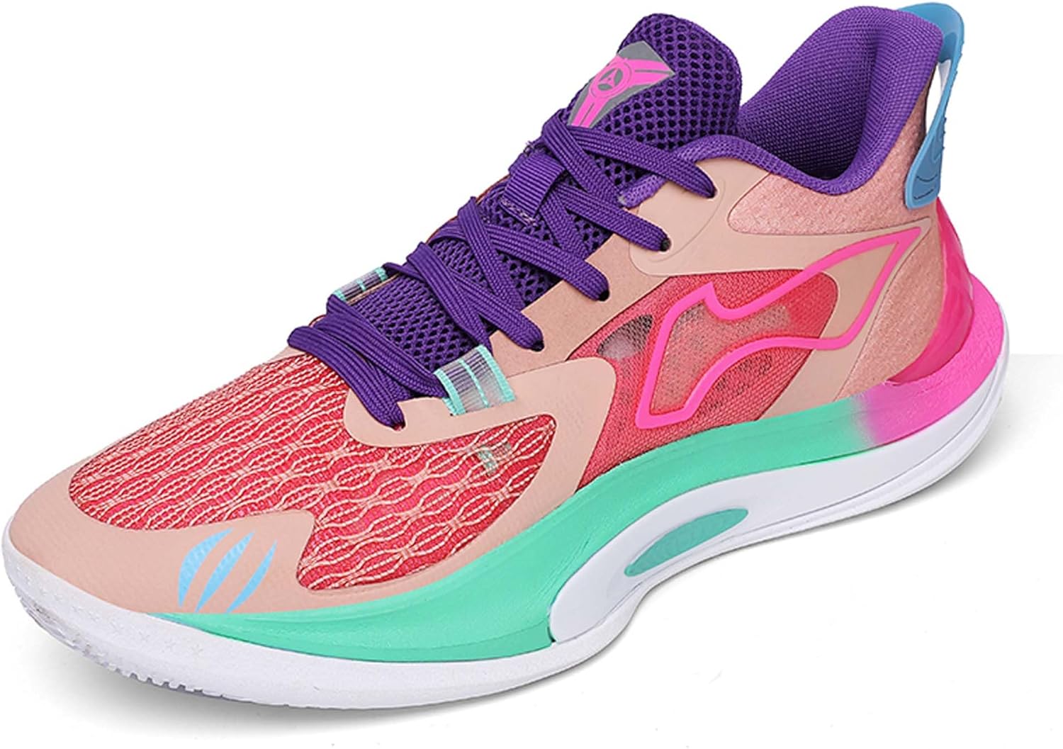 

Мужские высокие кроссовки для баскетбола, модные кеды на шнуровке для стильного баскетбольного образа, удобные, легкие, дышащие и нескользящие теннисные кроссовки Vtiao, Multicoloured