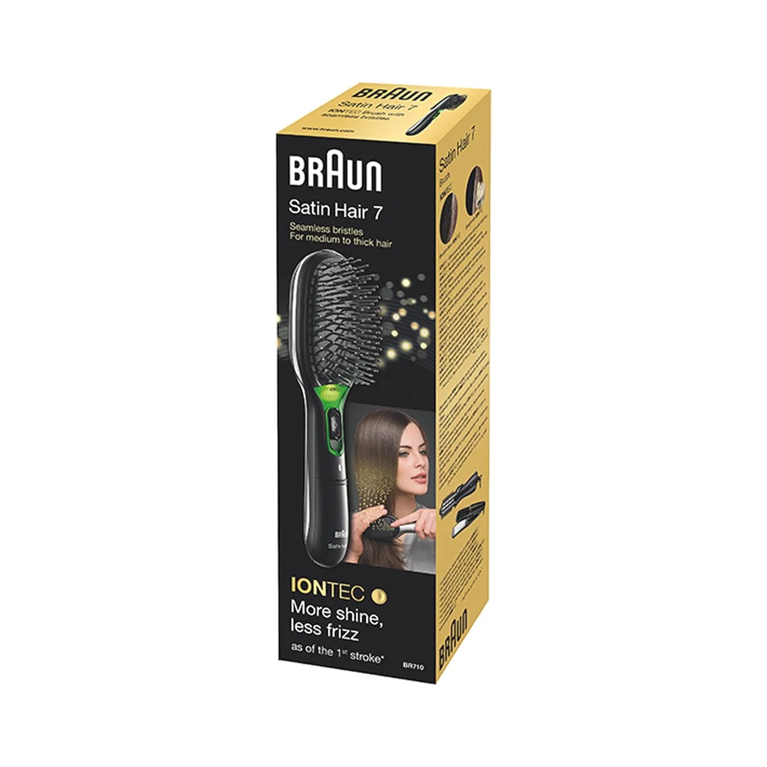 Ионная расческа «Satin Hair 7 Iontec BR710» от Braun Braun, Black — фото 2