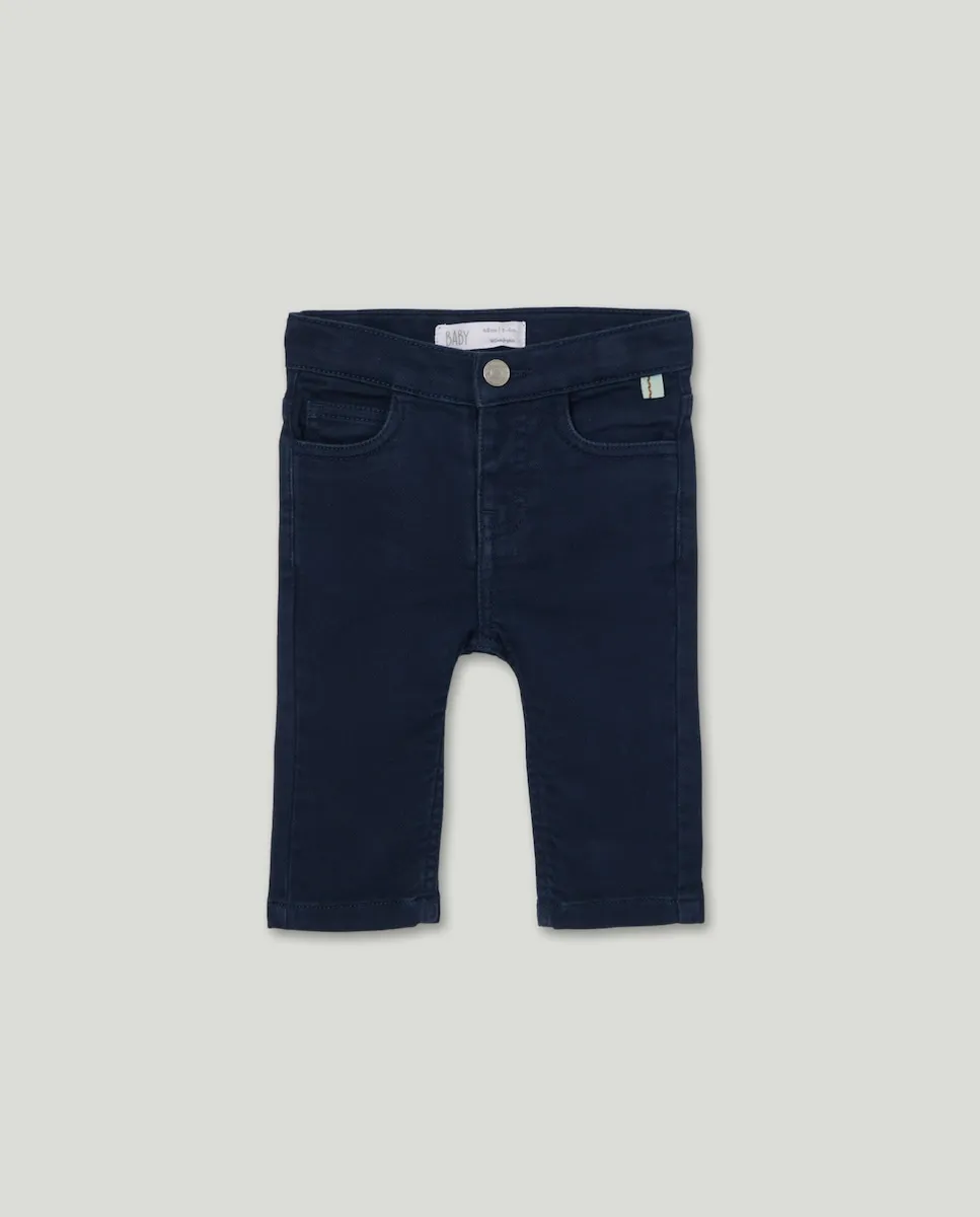 

Прямые флисовые штаны для маленького мальчика Baby El Corte Inglés, темно-синий