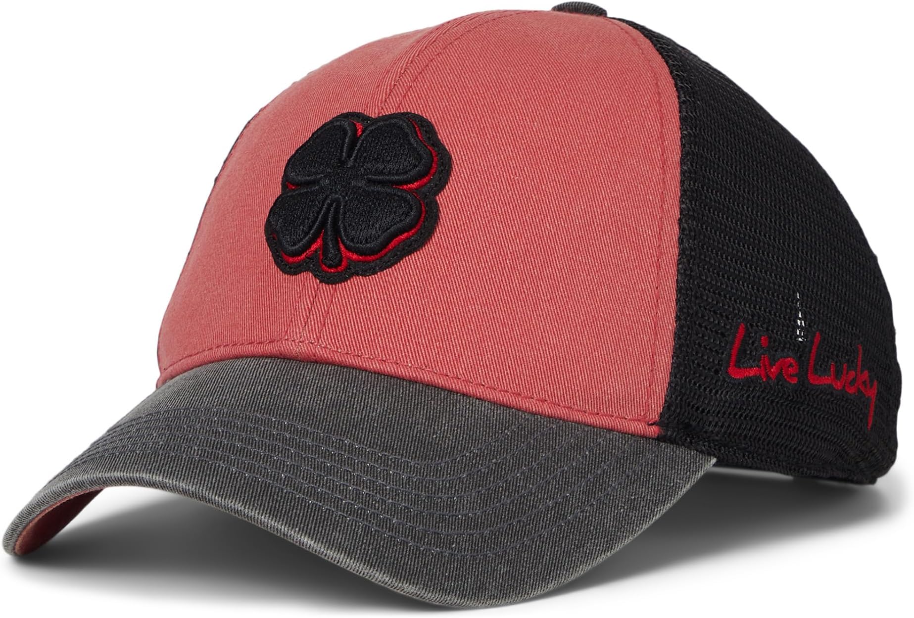 

Бейсболка Black Clover Two Tone Vintage 34 Adjustable Hat, цвет Red/Black Hat/3d Black Clover/Red Trim Felt Patch