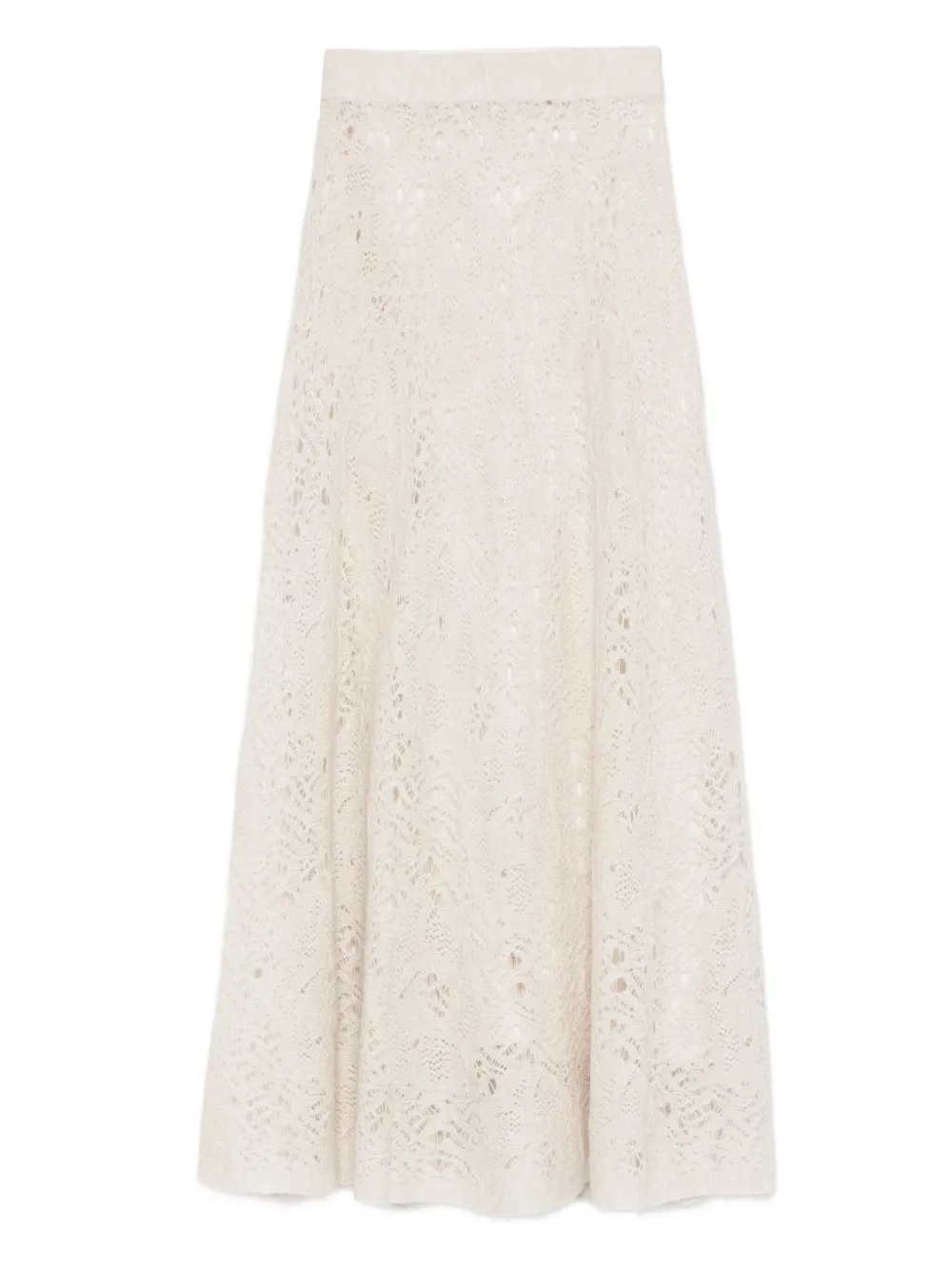 

Расклешенная кружевная юбка D.Exterior, нейтральный