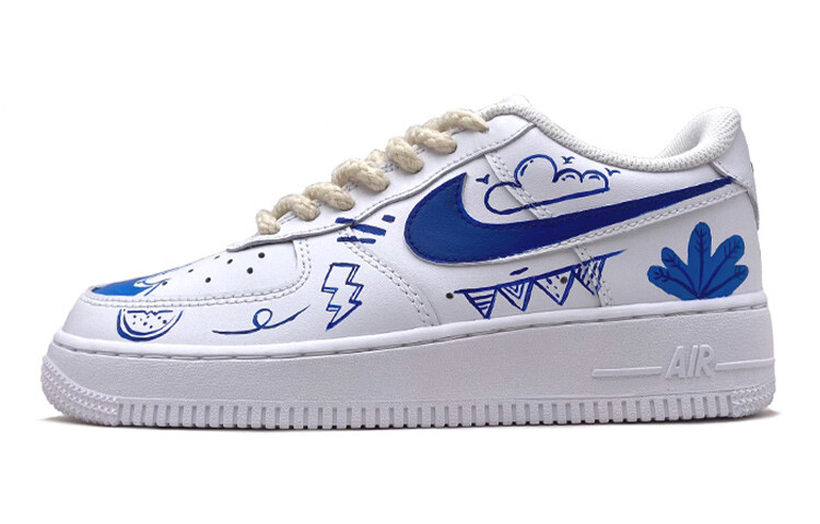

Кроссовки Nike Air Force 1 Skateboard Shoes Women's Low-Top Blue/White