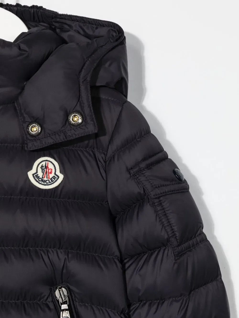 Утепленная пуховая куртка Moncler Enfant, синий — фото 3