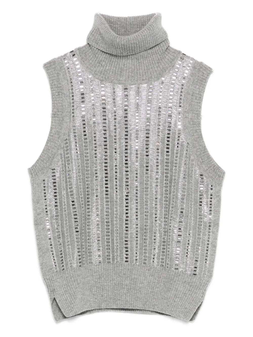 

Топ с пайетками Ermanno Scervino, серый