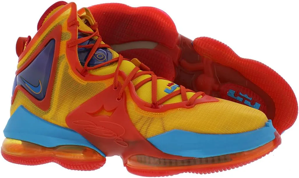 Мужские баскетбольные кроссовки Nike Lebron 19, оранжевый/светло-голубой — фото 3
