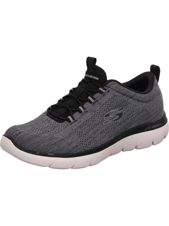 

Кроссовки на шнуровке Skechers, серый