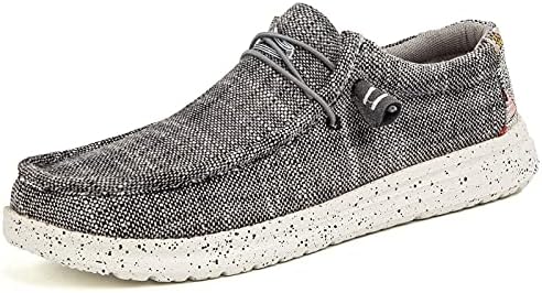 

Мужские повседневные тканевые лоферы слипоны, легкие дышащие мокасины для пар, удобная обувь для прогулок и катания на лодке Generic, серый