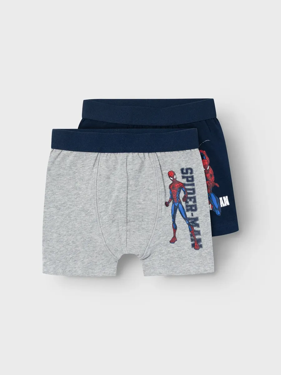 

Name It Боксеры "NMMNOZ SPIDERMAN 2P BOXER MAR" (комплект, 2 шт.), цвет Dark Sapphire Pack:2P Drak Sapp + Grey Mel