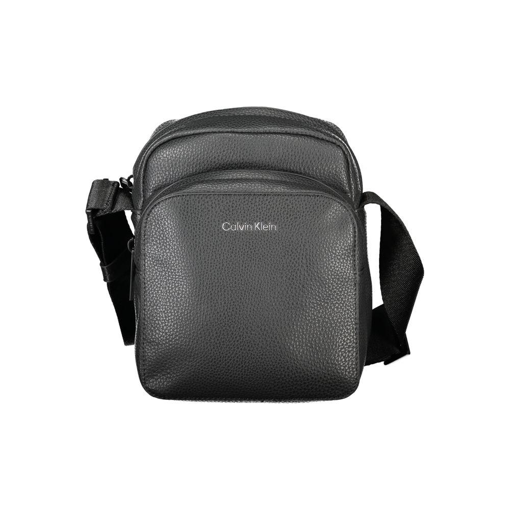 

Черная мужская сумка из полиэстера через плечо Calvin Klein