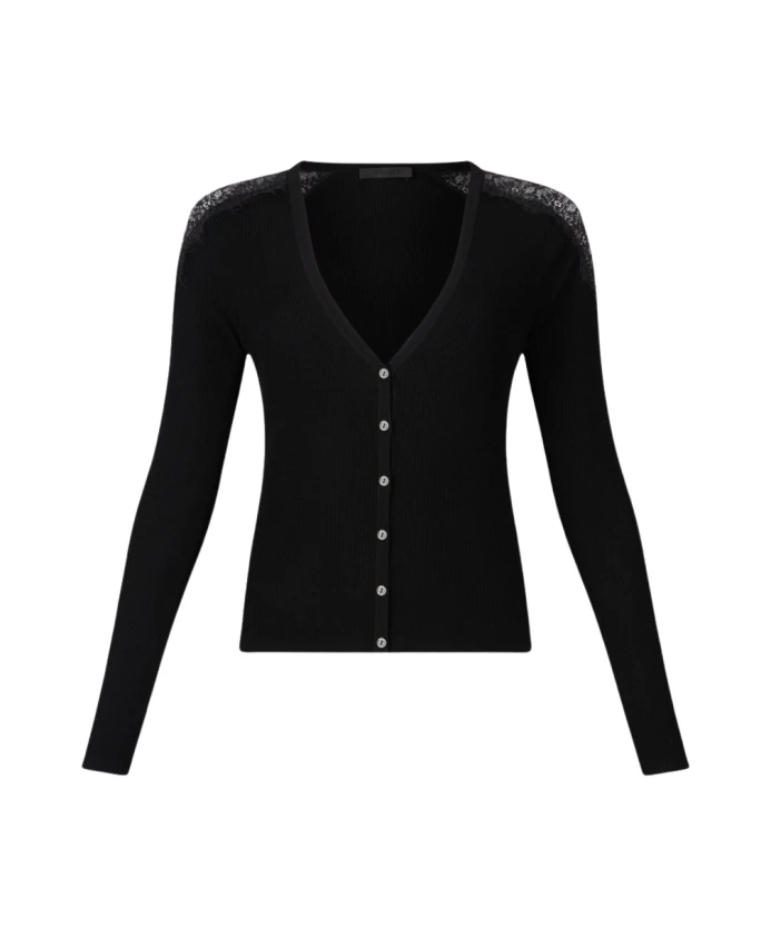 

Кардиган с кружевной отделкой Liu Jo, черный