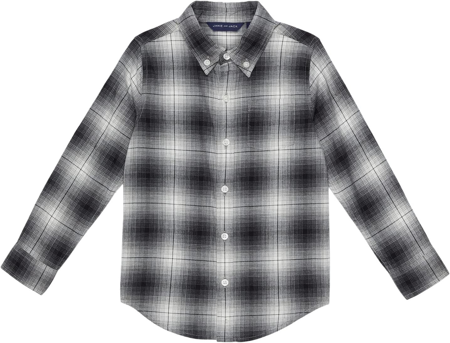 

Рубашка Janie and Jack Brushed Plaid Button-Up Shirts, цвет Multicolor