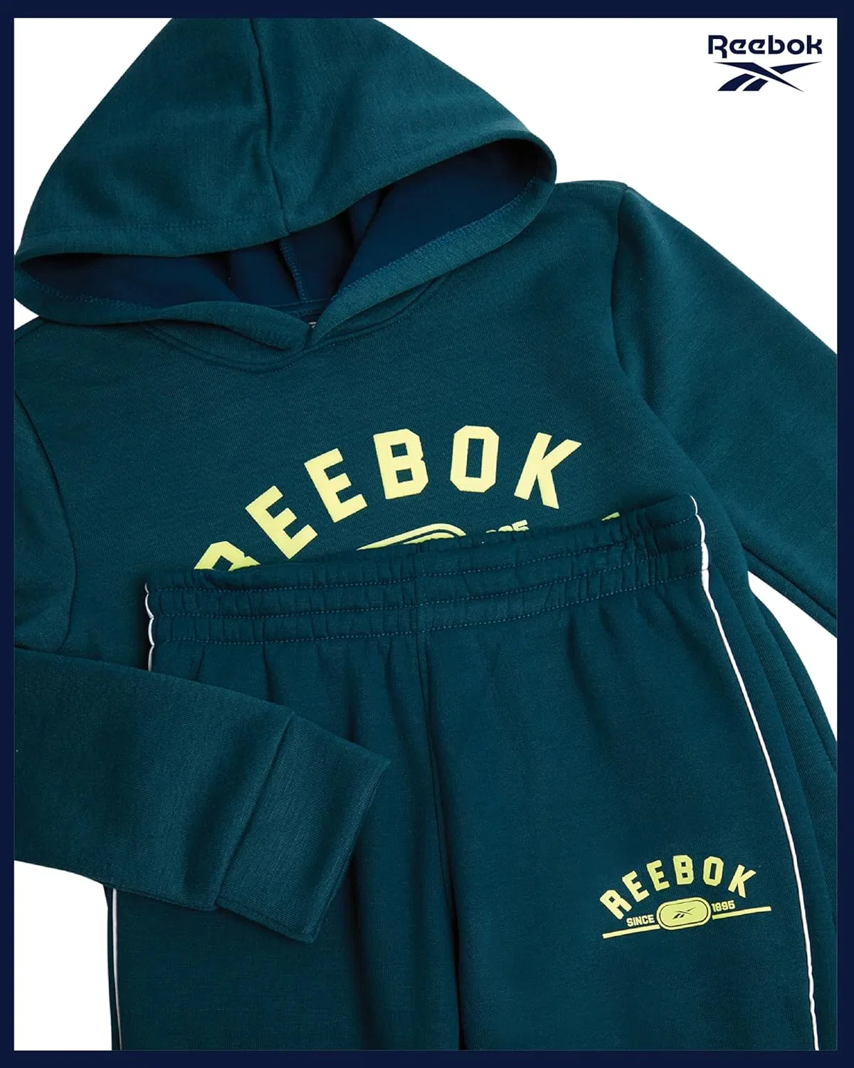 Детский спортивный костюм Reebok, 2 предмета, бирюзовый — фото 4
