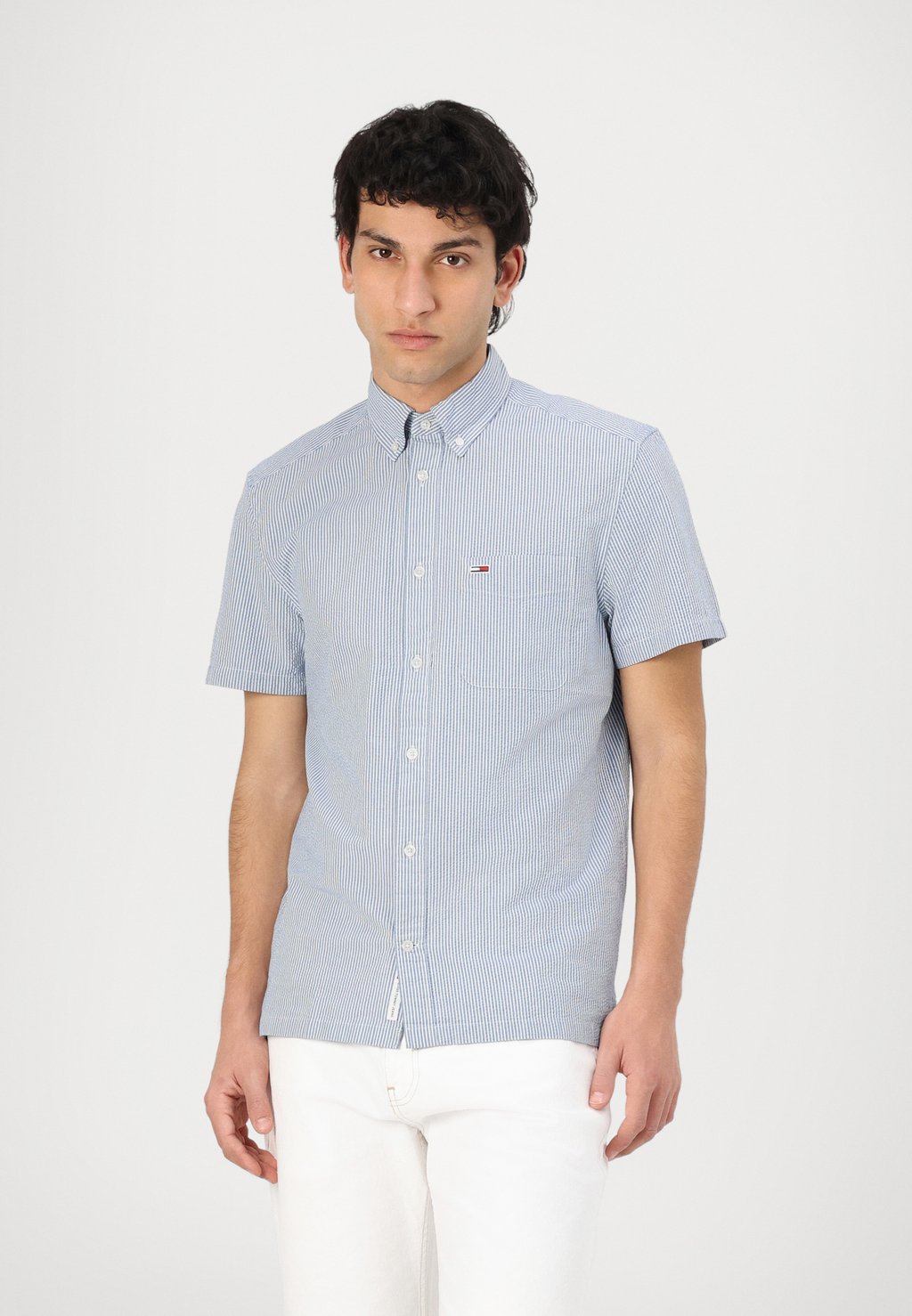 

Рубашка SEERSUCKER Tommy Jeans, синий