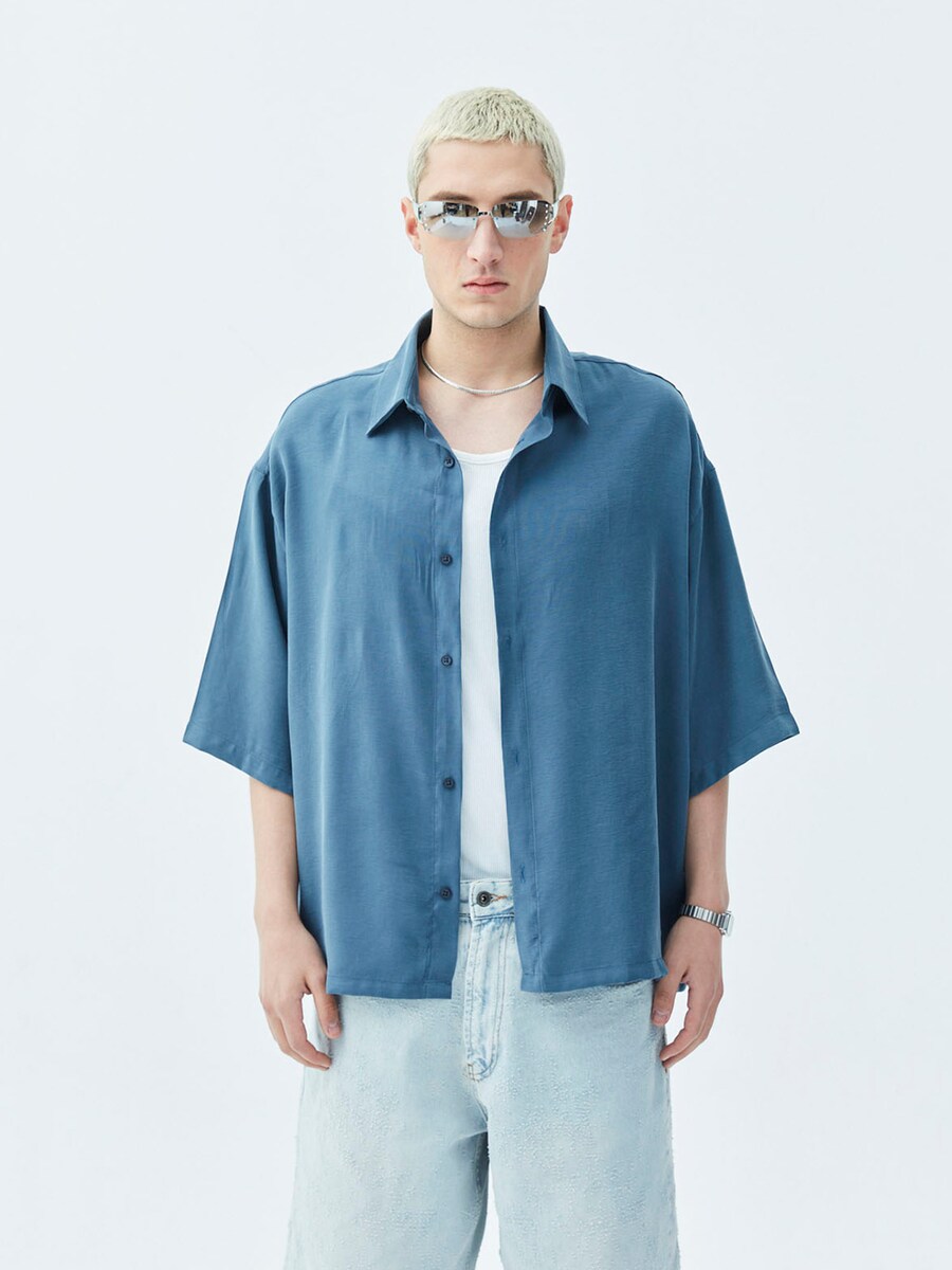 

Рубашка на пуговицах Comfort fit VAMOS CLO Salinas, индиго