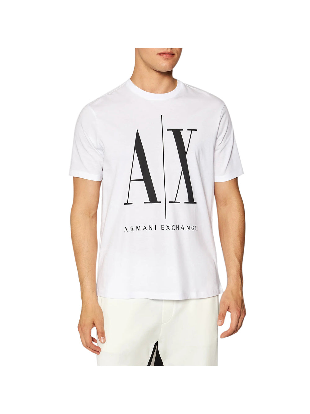 

Белая мужская футболка Armani Exchange