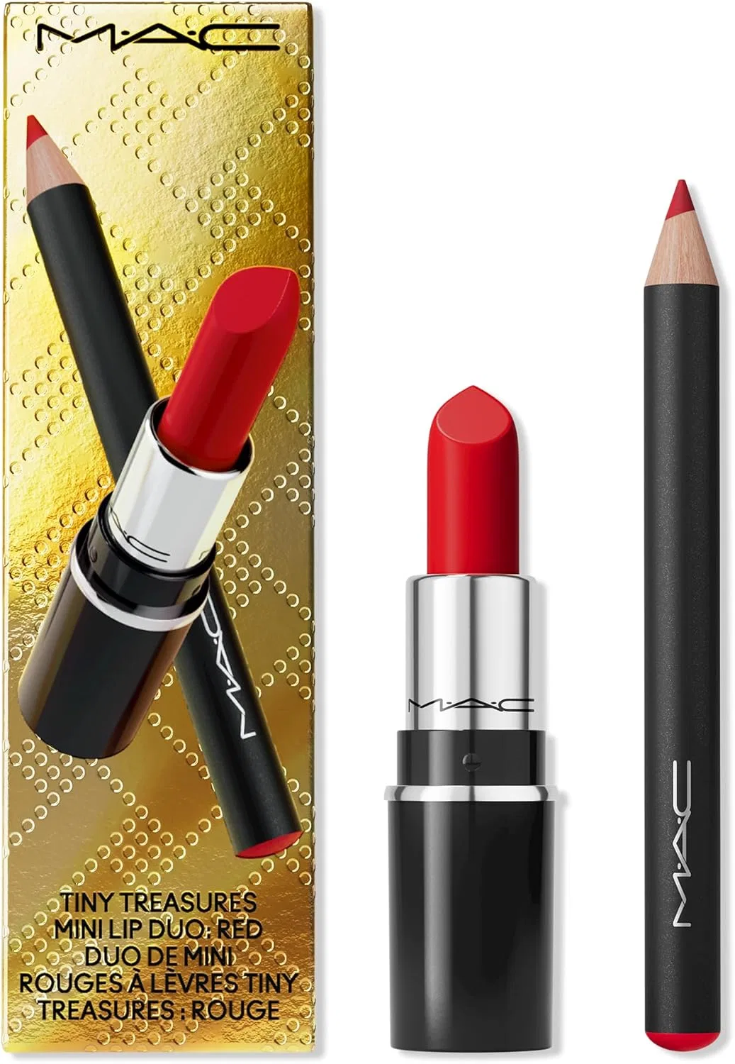 Набор мини-помад MAC Tiny Treasures, 2 шт, красный