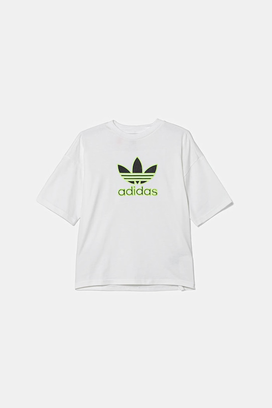

Детская хлопковая футболка Adidas Originals, белый
